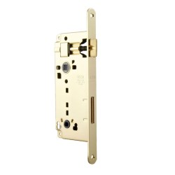 AGB - Zámek na dveře F18 - WC OLV - Mosaz leštěná lakovaná - WC klíč - 90 mm (3/4)