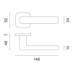 AS - IXIA - QR 7S T - Titan - rozety BB - klika/klika (6/6)