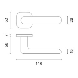 AS - OLEA - QR 7S T - Titan - rozety WC - klika/klika (6/6)