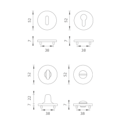 AS - ROZETA - R 7S T - Titan - rozety WC (6/6)