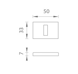 AS - ROZETA - RT 7S BS - Černá matná (3/10)