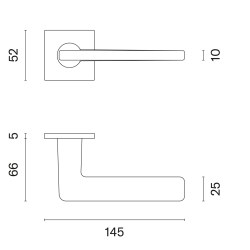 AS - SETIA - HR 5S CUM PVD - Měď matná PVD - rozety PZ - klika/klika (6/6)