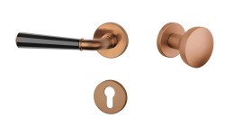 ASM - MARIGOLD 3 - R 7S CUM/BS/CUM - Měď matná / černá matná / měď matná - klika/klika - rozety WC (6/8)