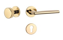 AT - LUNA - R 7S GOLD PVD - Lesklá zlatá PVD - rozety BB - klika/klika (7/8)