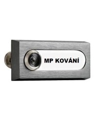 AXA - Jmenovka ATLAS2 s kukátkem F6 - Inox elox (3/4)