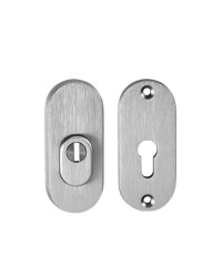 AXA - ROZETA BETA2 PLUS F6 - Inox elox - PZ PLUS s otvorem pro vložku - 95 mm - přídavná rozeta (4/6)