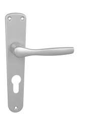 BA - LUXOR - B F1 - Stříbrný elox - BB otvor pro klíč - klika/klika - 72 mm (3/8)