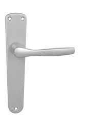 BA - LUXOR - B F1 - Stříbrný elox - PZ otvor pro vložku - klika/klika - 72 mm (6/8)