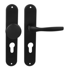 BA - LUXOR - S BS - Černá matná - BB otvor pro klíč - klika/klika - 72 mm (6/7)