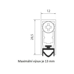 CO - 422 PRAHOVÁ VÝSUVNÁ LIŠTA (3/3)