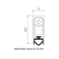 CO - 422 PRAHOVÁ VÝSUVNÁ LIŠTA (3/6)