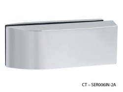 CT - 11000 Kování na skleněné dveře OC - Chrom lesklý - kování bez otvoru na klíč , CT - SER006FM-2A (10/10)