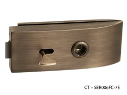CT - 11000 Kování na skleněné dveře OGS - Bronz česaný matný (2/10)