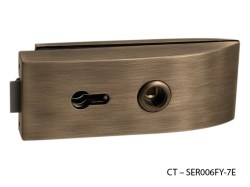CT - 11000 Kování na skleněné dveře OGS - Bronz česaný matný (3/5)