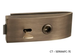 CT - 11000 Kování na skleněné dveře OGS - Bronz česaný matný (2/5)
