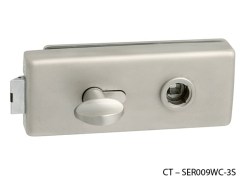 CT - 18000 Kování na skleněné dveře NP - Nikl perla - protikus na pasivní křídlo, CT - SER009IN-3S (7/10)
