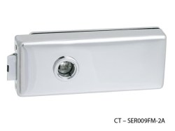 CT - 18000 Kování na skleněné dveře OC - Chrom lesklý - kování bez otvoru na klíč , CT - SER009FM-2A (6/10)