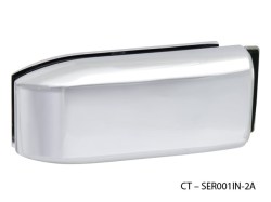 CT - 6000 Kování na skleněné dveře OC - ​​Chrom lesklý - kování bez otvoru na klíč, CT - SER001FM-2A (10/10)