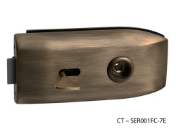 CT - 6000 Kování na skleněné dveře OGS - Bronz česaný matný (2/10)