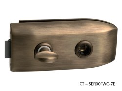 CT - 6000 Kování na skleněné dveře OGS - Bronz česaný matný (4/10)