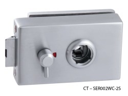 CT - 7000 Kování na skleněné dveře CP - Chrom perla - kování s WC klíčem, CT - SER002WC-2S (5/6)
