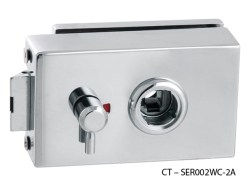 CT - 7000 Kování na skleněné dveře OC - Chrom lesklý - kování s WC klíčem, CT - SER002WC-2A (5/6)