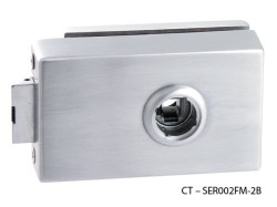 CT - 7000 Kování na skleněné dveře OCS - Chrom broušený - kování s WC klíčem, CT - SER002WC-2B (4/6)