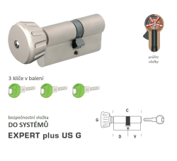 DK - EXPERT plus US G - s knoflíkem NP - Nikl perla