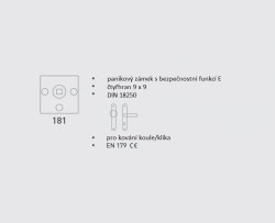 DK - MECHANICKÝ PANIKOVÝ ZÁMEK 181 