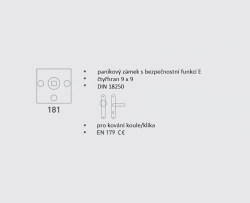 DK - MECHANICKÝ PANIKOVÝ ZÁMEK 181 