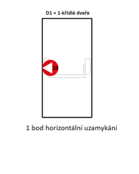 DK - PANIKOVÉ KOVÁNÍ PHA 1102 - 1-bodové zajištění D1/1B Stříbrná (2/10)