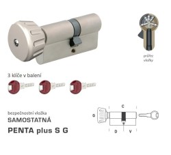 DK - PENTA plus S G - s knoflíkem NP - Nikl perla