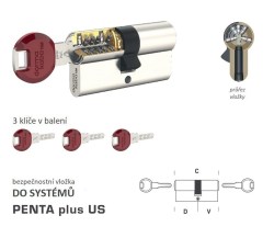 DK - PENTA plus US NP - Nikl perla - D 25 + V 35 mm (5/8)
