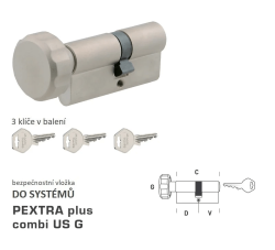 DK - PEXTRA plus combi US G - s knoflíkem NP - Nikl perla