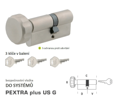 DK - PEXTRA plus US G - s knoflíkem NP - Nikl perla