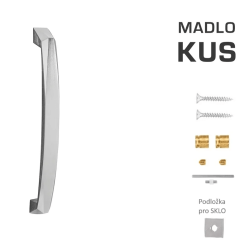 FO - madlo CRYSTAL OCS - Chrom broušený - 273 mm - 300 mm (3/4)
