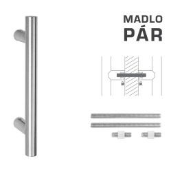 FT - MADLO kód K00 Ø 25 mm UN pár BN - Broušená nerez