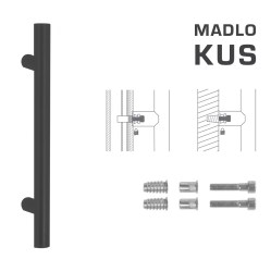 FT - MADLO kód K00 Ø 35 mm SP ks BS - Černá matná - Ø 35 mm - 800 mm - 1000 mm (3/4)