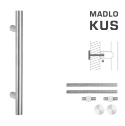 FT - MADLO kód K00 Ø 35 mm UN ks BN - Broušená nerez - Ø 35 mm - 500 mm - 700 mm (3/4)