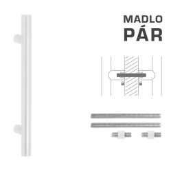FT - MADLO kód K00 Ø 35 mm UN pár WS - Bílá matná