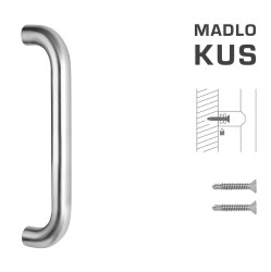 FT - MADLO kód K01 Ø 30 mm ST ks BN - Broušená nerez - Ø 30 mm - 600 mm - 630 mm (3/4)