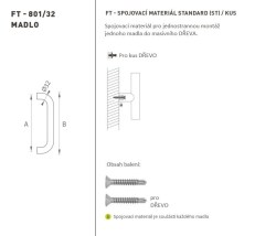 FT - MADLO kód K01 Ø 32 mm ST ks BN - Broušená nerez (2/4)