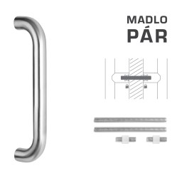 FT - MADLO kód K01 Ø 32 mm UN pár BN - Broušená nerez