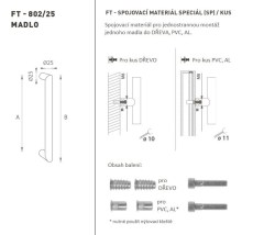 FT - MADLO kód K02 Ø 25 mm SP ks BN - Broušená nerez (2/2)