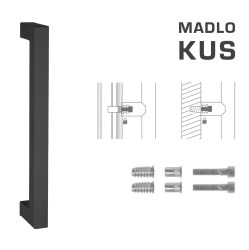 FT - MADLO kód K02K 25x25 mm SP ks BS - Černá matná