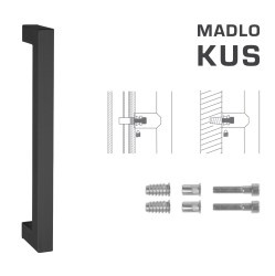 FT - MADLO kód K02K 25x25 mm SP ks BS - Černá matná