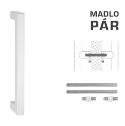 FT - MADLO kód K02K 25x25 mm UN pár WS - Bílá matná