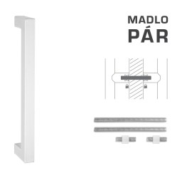 FT - MADLO kód K02K 25x25 mm UN pár WS - Bílá matná