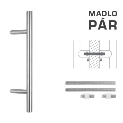 FT - MADLO kód K10 Ø 30 mm UN pár BN - Broušená nerez