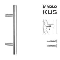FT - MADLO kód K10 Ø 35 mm ST ks BN - Broušená nerez - Ø 35 mm - 500 mm - 700 mm (3/4)